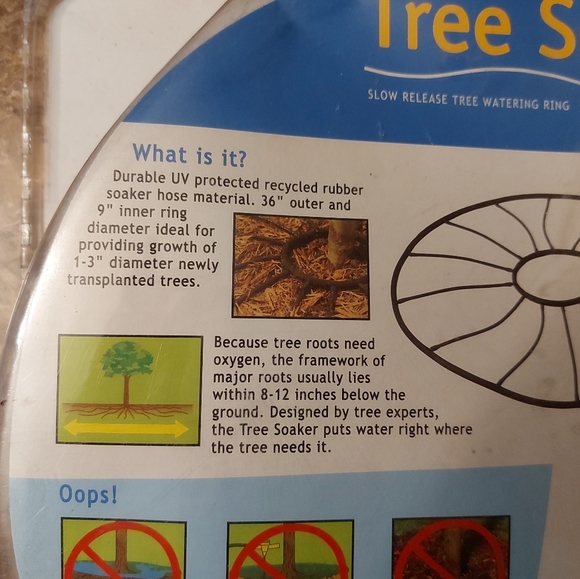 Nelson Tree Soaker Slow Release Tree Watering Ring, 1-3" Diameter, New - Picture 3 of 6